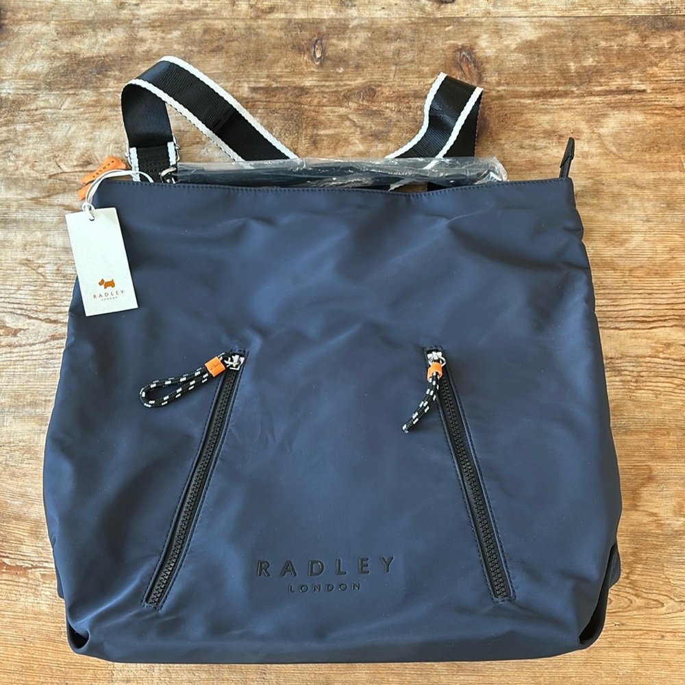 NWT RADLEY LONDON LARGE CROFTERS WAY ZIP TOP CONVERTIBLE HOBO